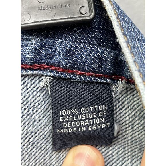 Chaps Jeans Mens Size 40x32 Straight Fit‎ Denim Blue Casual - Picture 9 of 9